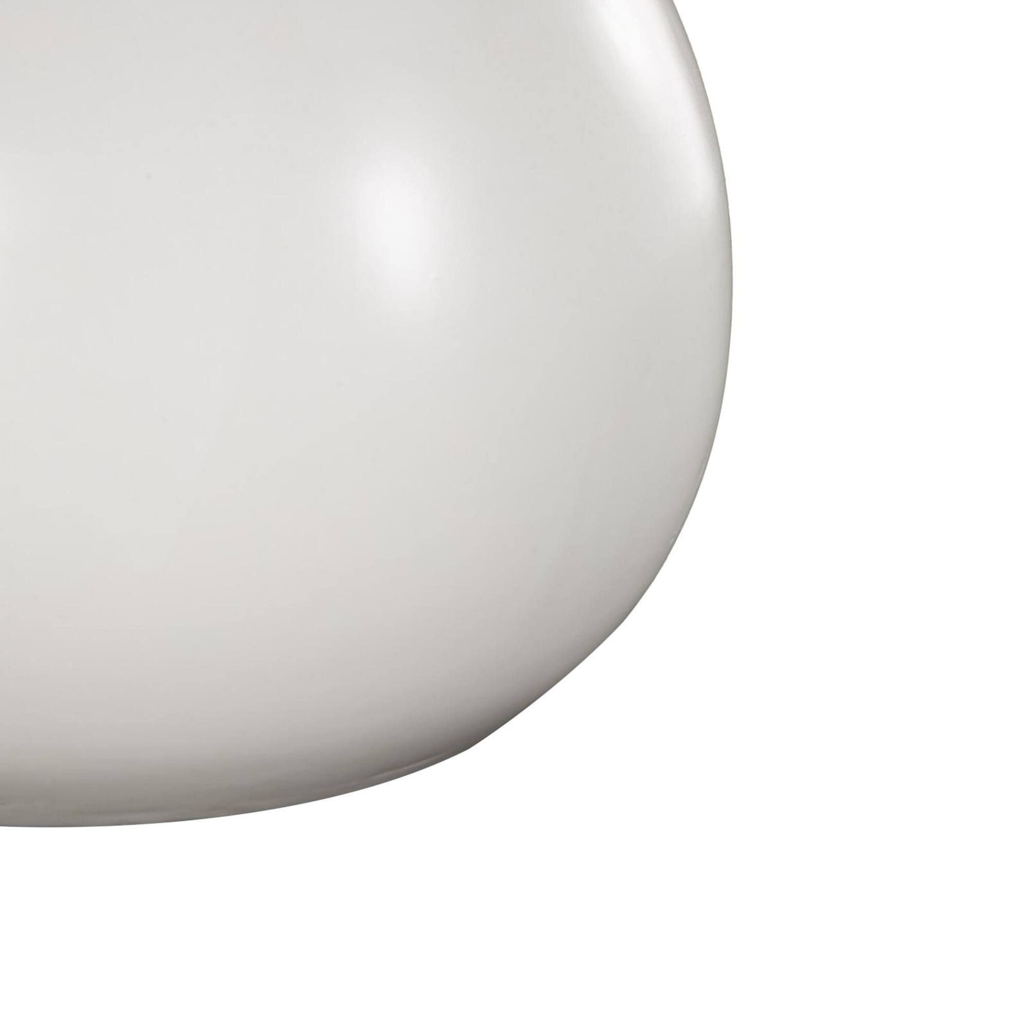 8" White Speckled Ceramic Minimalistic Vase